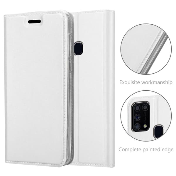 Samsung Galaxy M31 Suojakotelo Suojakuori Lompakkokotelo Matkapuhelinkotelo jossa magneettisuljenta, jalusta-toiminto ja korttitasku