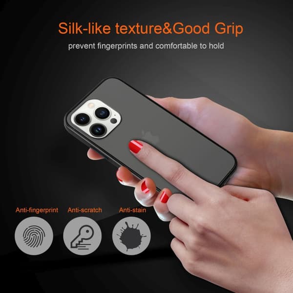 Skal /Mobilskall för iPhone 14 PRO Fodral Mobilskydd med TPU-silikon på insidan och matt plast på baksidan