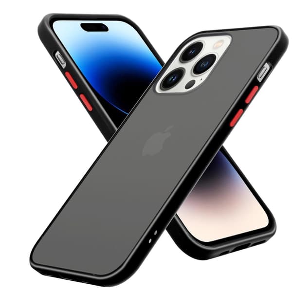 Skal /Mobilskall för iPhone 14 PRO Fodral Mobilskydd med TPU-silikon på insidan och matt plast på baksidan