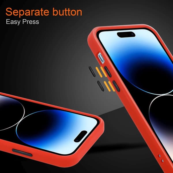 Skal /Mobilskall för iPhone 14 PRO Fodral Mobilskydd med TPU-silikon på insidan och matt plast på baksidan