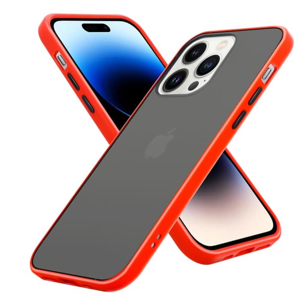 Skal /Mobilskall för iPhone 14 PRO Fodral Mobilskydd med TPU-silikon på insidan och matt plast på baksidan