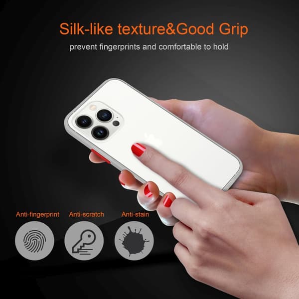 Skal /Mobilskall för iPhone 14 PRO Fodral Mobilskydd med TPU-silikon på insidan och matt plast på baksidan