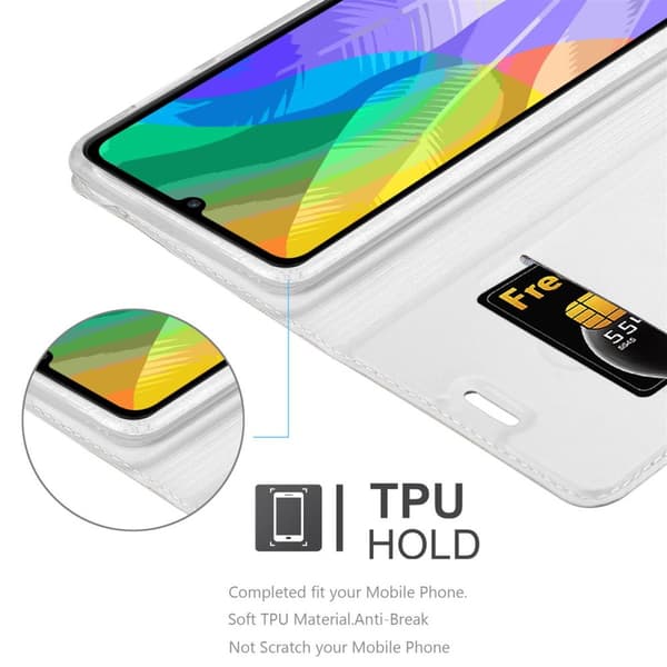 Huawei Y6P Suojakotelo Suojakuori Lompakkokotelo Matkapuhelinkotelo jossa magneettisuljenta, jalusta-toiminto ja korttitasku