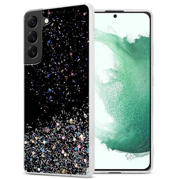 Deksel til Samsung Galaxy S22 PLUS med glitrende glitter