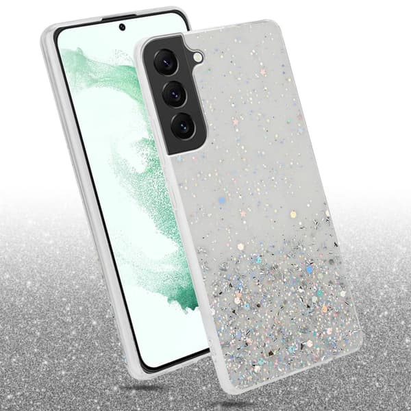 Deksel til Samsung Galaxy S22 PLUS med glitrende glitter
