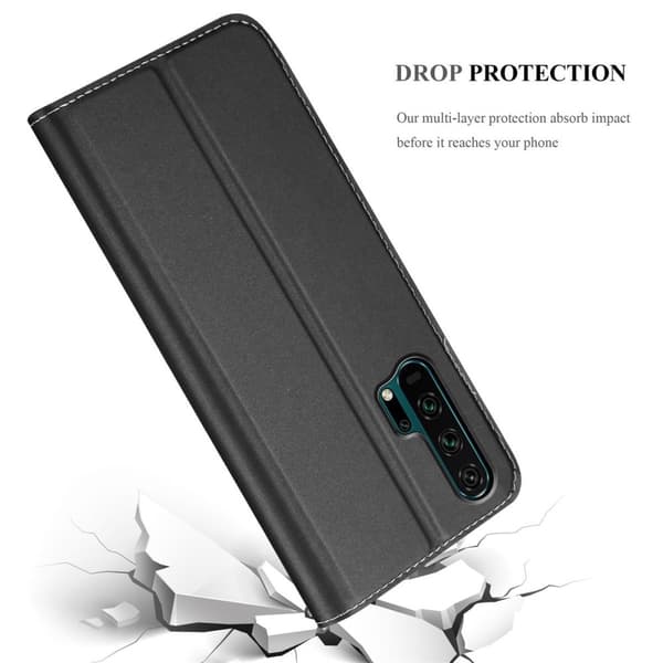 Deksel til Honor 20 PRO Lommebokdeksel med magnetisk lukking, stativfunksjon og kortlomme