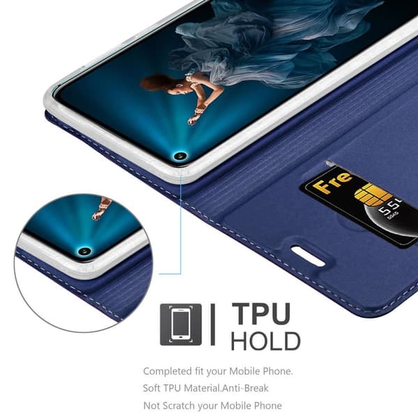 Deksel til Honor 20 PRO Lommebokdeksel med magnetisk lukking, stativfunksjon og kortlomme