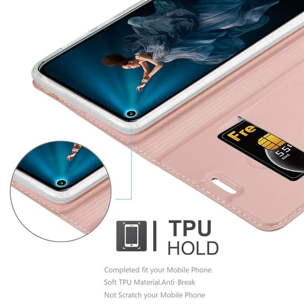 Deksel til Honor 20 PRO Lommebokdeksel med magnetisk lukking, stativfunksjon og kortlomme