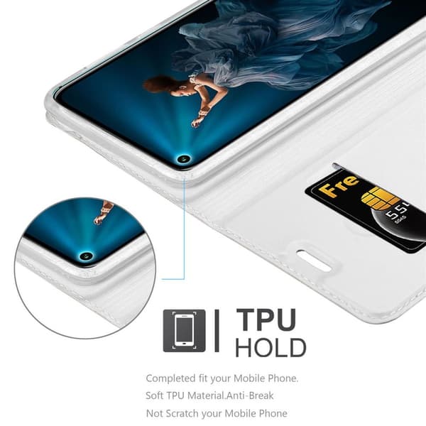 Deksel til Honor 20 PRO Lommebokdeksel med magnetisk lukking, stativfunksjon og kortlomme