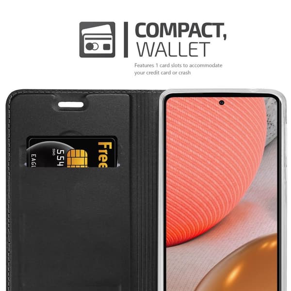 Samsung Galaxy A72 4G / 5G Suojakotelo Suojakuori Lompakkokotelo Matkapuhelinkotelo jossa magneettisuljenta, jalusta-toiminto ja korttitasku