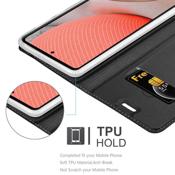 Samsung Galaxy A72 4G / 5G Suojakotelo Suojakuori Lompakkokotelo Matkapuhelinkotelo jossa magneettisuljenta, jalusta-toiminto ja korttitasku