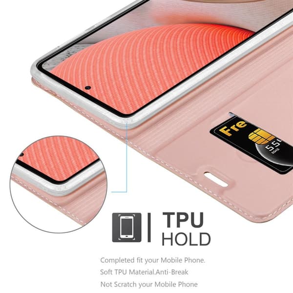 Samsung Galaxy A72 4G / 5G Suojakotelo Suojakuori Lompakkokotelo Matkapuhelinkotelo jossa magneettisuljenta, jalusta-toiminto ja korttitasku
