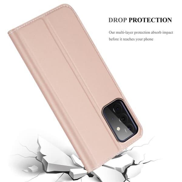 Samsung Galaxy A72 4G / 5G Suojakotelo Suojakuori Lompakkokotelo Matkapuhelinkotelo jossa magneettisuljenta, jalusta-toiminto ja korttitasku