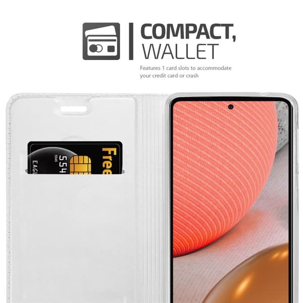 Samsung Galaxy A72 4G / 5G Suojakotelo Suojakuori Lompakkokotelo Matkapuhelinkotelo jossa magneettisuljenta, jalusta-toiminto ja korttitasku