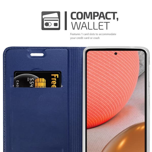Samsung Galaxy A72 4G / 5G Suojakotelo Suojakuori Lompakkokotelo Matkapuhelinkotelo jossa magneettisuljenta, jalusta-toiminto ja korttitasku