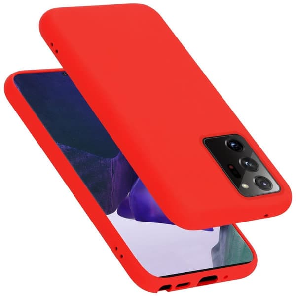 Samsung Galaxy NOTE 20 ULTRA Skal Fodral av flexibelt TPU-silikon Case Cover LIQUID RÖD