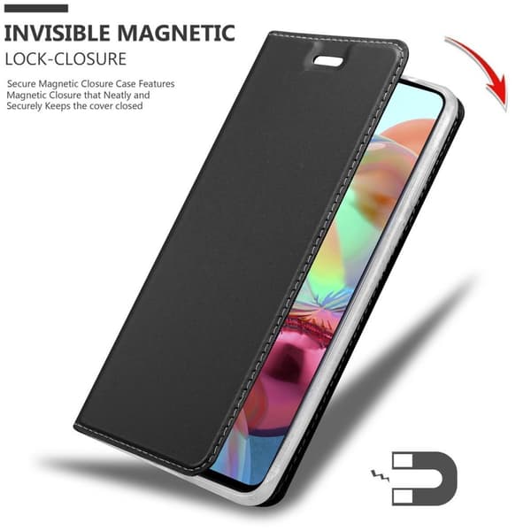 Deksel til Samsung Galaxy A71 5G Lommebokdeksel med magnetisk lukking, stativfunksjon og kortlomme