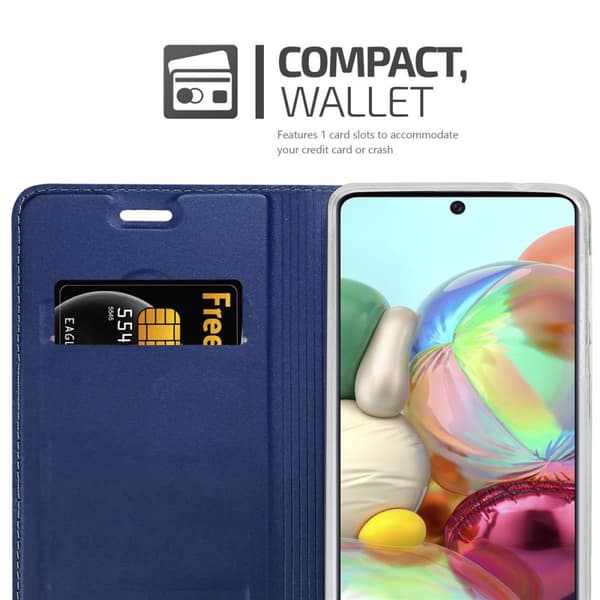 Samsung Galaxy A71 5G Suojakotelo Suojakuori Lompakkokotelo Matkapuhelinkotelo jossa magneettisuljenta, jalusta-toiminto ja korttitasku