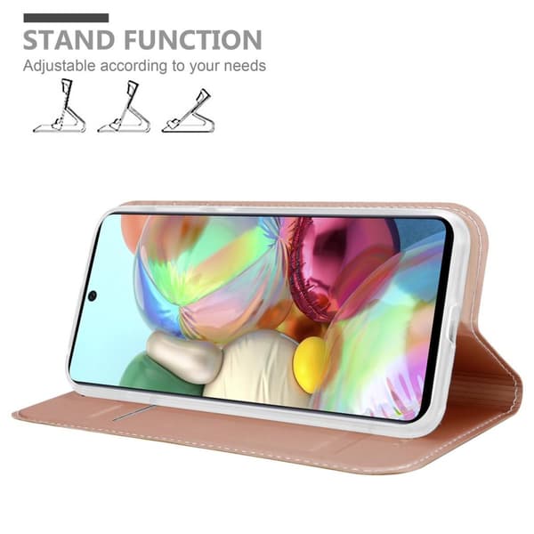 Samsung Galaxy A71 5G Suojakotelo Suojakuori Lompakkokotelo Matkapuhelinkotelo jossa magneettisuljenta, jalusta-toiminto ja korttitasku