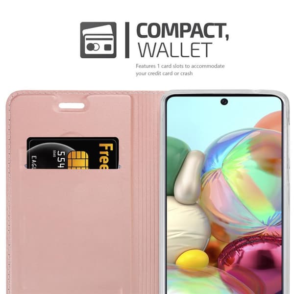 Samsung Galaxy A71 5G Suojakotelo Suojakuori Lompakkokotelo Matkapuhelinkotelo jossa magneettisuljenta, jalusta-toiminto ja korttitasku
