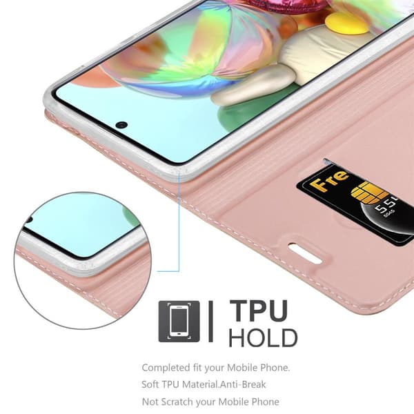 Samsung Galaxy A71 5G Suojakotelo Suojakuori Lompakkokotelo Matkapuhelinkotelo jossa magneettisuljenta, jalusta-toiminto ja korttitasku