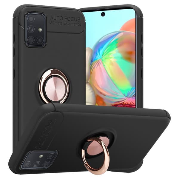 Deksel til Samsung Galaxy A51 4G / M40s Silikondeskel med fokusring laget av TPU-silikon