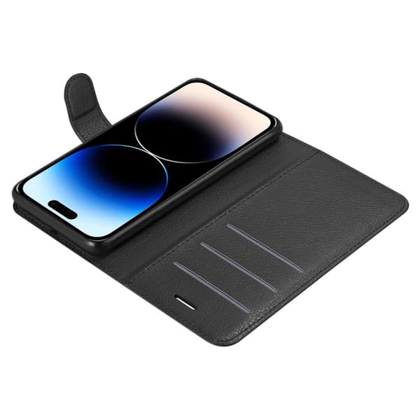 Deksel til iPhone 14 PRO MAX Lommebokdeksel med magnetisk lukking, stativfunksjon og kortlomme
