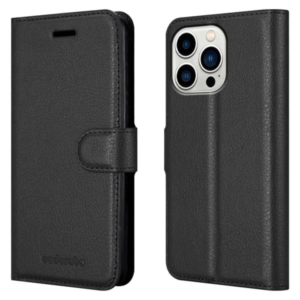 Deksel til iPhone 14 PRO MAX Lommebokdeksel med magnetisk lukking, stativfunksjon og kortlomme