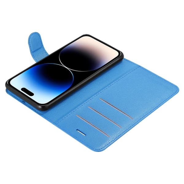 Deksel til iPhone 14 PRO MAX Lommebokdeksel med magnetisk lukking, stativfunksjon og kortlomme