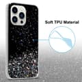 Pikkukuva 8 / 11: iPhone 14 PRO MAX Suojakuori Suojakotelo joustavasta TPU-silikonista jossa on kimaltelevaa glitteriä