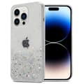 Pikkukuva 1 / 11: iPhone 14 PRO MAX Suojakuori Suojakotelo joustavasta TPU-silikonista jossa on kimaltelevaa glitteriä
