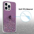 Pikkukuva 4 / 7: iPhone 14 PRO MAX Suojakuori Suojakotelo joustavasta TPU-silikonista jossa on kimaltelevaa glitteriä