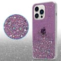 Pikkukuva 5 / 7: iPhone 14 PRO MAX Suojakuori Suojakotelo joustavasta TPU-silikonista jossa on kimaltelevaa glitteriä