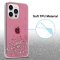 Pikkukuva 8 / 11: iPhone 14 PRO MAX Suojakuori Suojakotelo joustavasta TPU-silikonista jossa on kimaltelevaa glitteriä