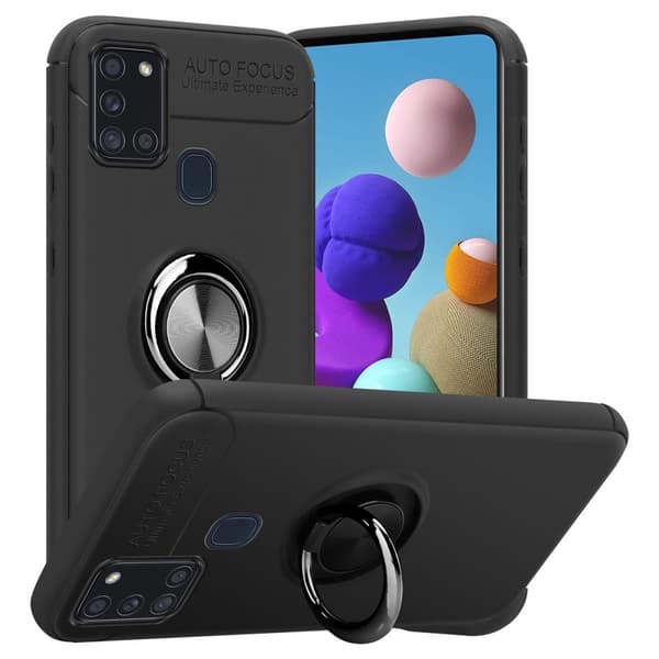 Deksel til Samsung Galaxy A21s Silikondeskel med fokusring laget av TPU-silikon