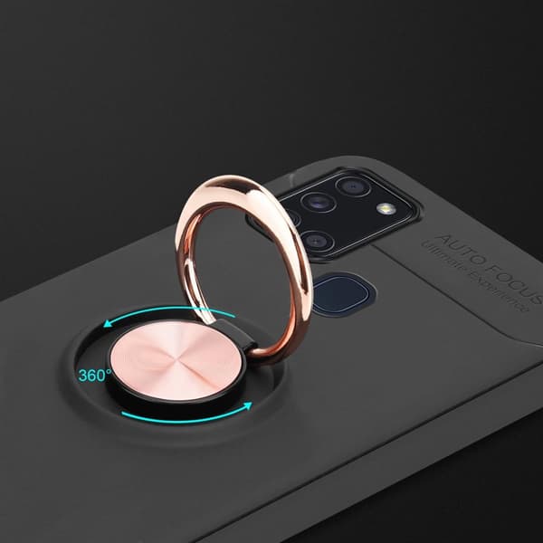 Deksel til Samsung Galaxy A21s Silikondeskel med fokusring laget av TPU-silikon