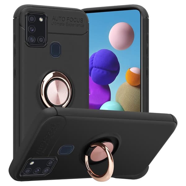 Deksel til Samsung Galaxy A21s Silikondeskel med fokusring laget av TPU-silikon