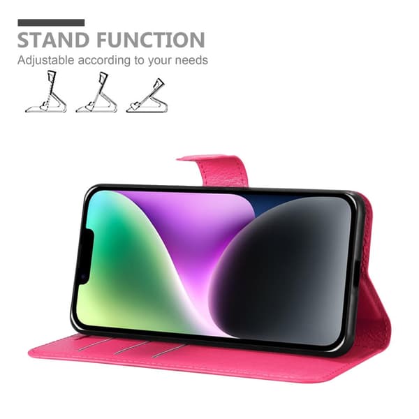 iPhone 14 Plånboksfodral Fodral Skal Case med magnetisk stängning, ståfunktion och kortplats