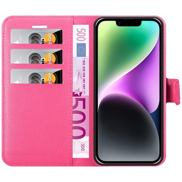 iPhone 14 Plånboksfodral Fodral Skal Case med magnetisk stängning, ståfunktion och kortplats