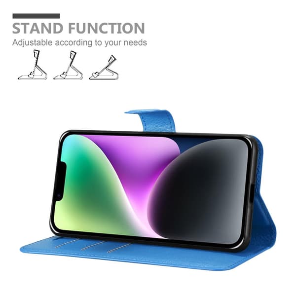 iPhone 14 Plånboksfodral Fodral Skal Case med magnetisk stängning, ståfunktion och kortplats