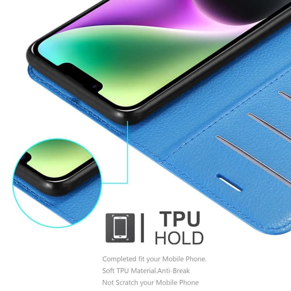 iPhone 14 Plånboksfodral Fodral Skal Case med magnetisk stängning, ståfunktion och kortplats