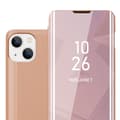 Miniatyrbild 1 av 7: iPhone 14 PLUS Skal Plånboksfodral Clear View Mirror Skyddsomslag med standfunktion 360 graders skydd