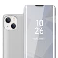 Miniatyrbild 1 av 7: iPhone 14 PLUS Skal Plånboksfodral Clear View Mirror Skyddsomslag med standfunktion 360 graders skydd