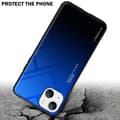 Miniatyrbild 4 av 7: iPhone 14 Skal Fodral i två färger av TPU-silikon och baksida av härdat glas Case Cover Mobilskydd