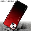 Miniatyrbild 4 av 7: iPhone 14 Skal Fodral i två färger av TPU-silikon och baksida av härdat glas Case Cover Mobilskydd