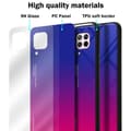 Miniatyrbild 7 av 7: Huawei NOVA 6 SE / P40 LITE / NOVA 7i Skal Fodral i två färger av TPU-silikon och baksida av härdat glas Case Cover Mobilskydd