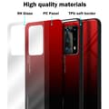 Miniatyrbilde 7 av 7: Deksel til Huawei P40 PRO / P40 PRO+ Silikondeksel av TPU-silikon og bakside av herdet glass