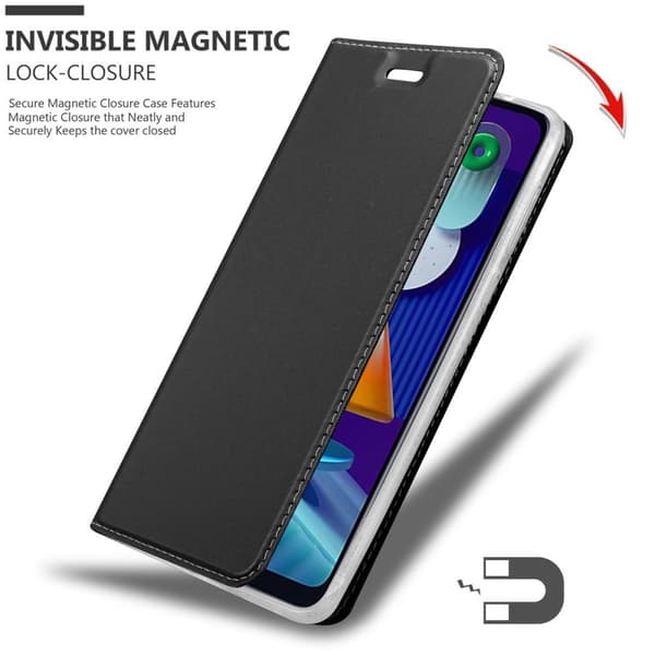 Deksel til Samsung Galaxy A11 / M11 Lommebokdeksel med magnetisk lukking, stativfunksjon og kortlomme
