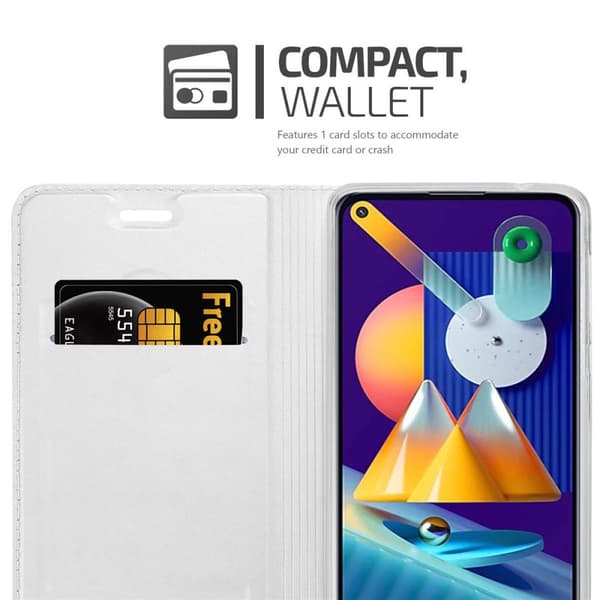 Deksel til Samsung Galaxy A11 / M11 Lommebokdeksel med magnetisk lukking, stativfunksjon og kortlomme