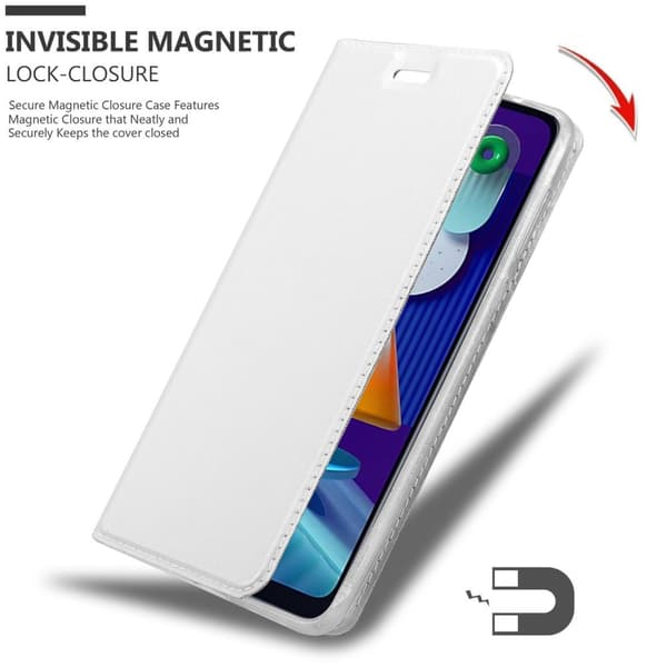 Deksel til Samsung Galaxy A11 / M11 Lommebokdeksel med magnetisk lukking, stativfunksjon og kortlomme